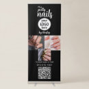 Search for nail salon business banners Qr code