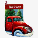 Search for truck christmas stockings Vintage red truck