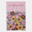 Search for sunflower decor kitchen towels Floral