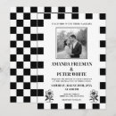 Search for black and white checkerboard invitations Checkered