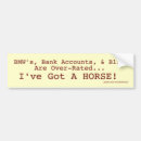 Search for funny horse bumper stickers Riding