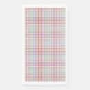 Search for green and white checkered napkins Geometric