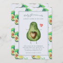 Search for avocado invitations Watercolor