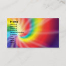 Search for tie dye business cards Rainbow