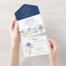 Search for cornflower blue wedding invitations Watercolor