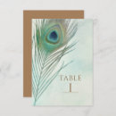 Search for peacock table cards Elegant