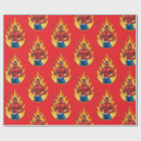 Search for satan wrapping paper Red