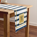 Search for nautical table runners Navy blue