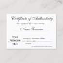 Search for certificate of authenticity Professional