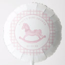 Search for pink gingham balloons Baby girl