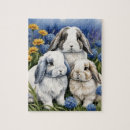 Search for bunny rabbit puzzles Flowers