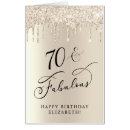 Search for 70th birthday cards 70 and fabulous