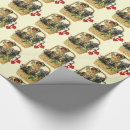 Search for vintage valentines day wrapping paper Cherub
