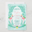 Search for flamingo and pineapple invitations For kids