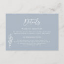 Search for wedding enclosure cards Dusty blue