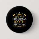 Search for 100th birthday buttons Happy