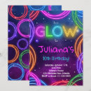 Search for glow in the dark birthday invitations Girl