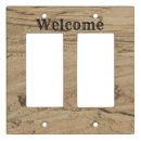 Search for unique light switch covers Wood