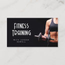 Search for fitness trainer business cards Simple