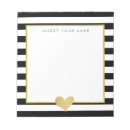 Search for heart shaped notepads Gold