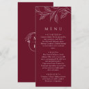 Search for greenery wedding menus Burgundy