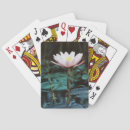 Search for floating playing cards Close up