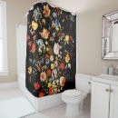 Search for floral shower curtains Black