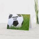 Search for soccer thank you cards Black