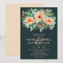 Search for teal and orange wedding invitations Watercolor floral