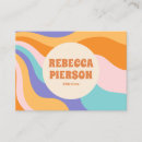 Search for hippie business cards Retro