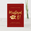 Search for masters degree cards Mastered it