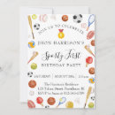 Search for tennis birthday invitations Watercolor