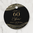Search for 60th birthday favor tags Cheers to 60 years