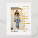 Search for gold foil thank you cards One photo
