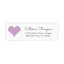 Search for purple return address labels Simple