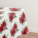 Search for red rose tablecloths Watercolor