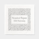 Search for 50th anniversary napkins Botanical