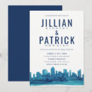 Search for chicago skyline invitations Blue