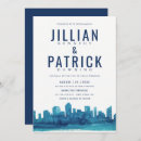 Search for skyline wedding invitations watercolor