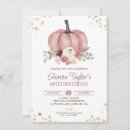 Search for autumn 60th birthday invitations Pumpkin