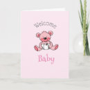Search for welcome baby girl cards Bear