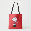 Search for snoopy tote bags Santa claus