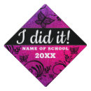 Search for butterfly graduation cap toppers Girly