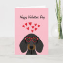 Search for dachshund valentines day cards Doxie