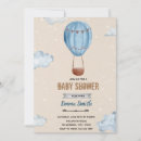 Search for hot air balloon baby boy shower invitations Boho
