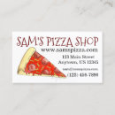 Search for pizza business cards Pizzeria
