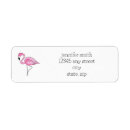 Search for flamingo return address labels Bird