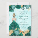 Search for teal sweet 16 invitations Elegant