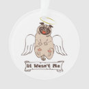 Search for angel dog ornaments Pug