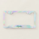 Search for unicorn license plate frames Girly